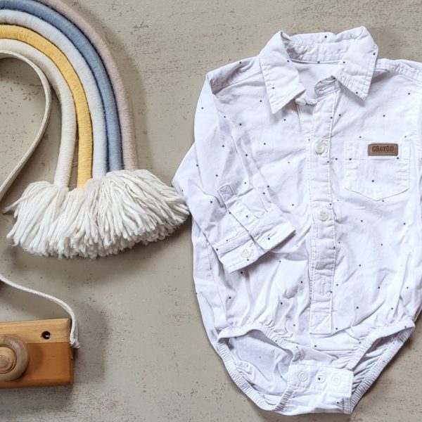 Body camisa crayón 6-12m