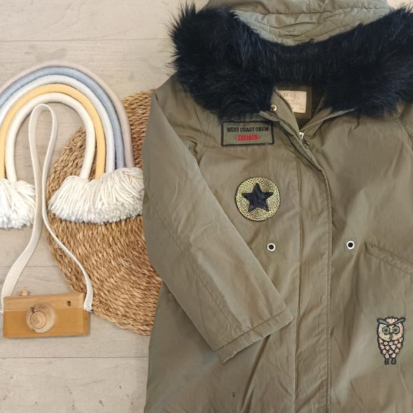 Parka Zara con corderito T9-10