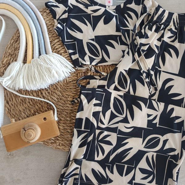 Conjunto top y Palazzo morley T10