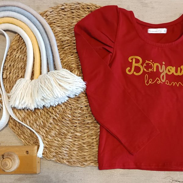 Remera Bonjour T4 (nueva)