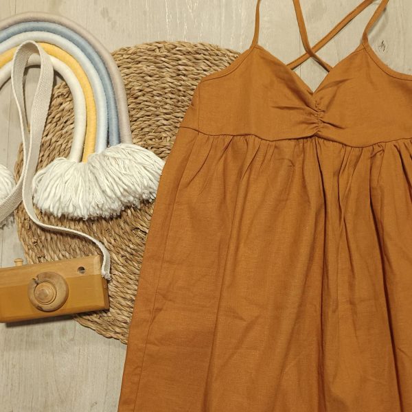 Vestido lino T10-12 (nuevo)